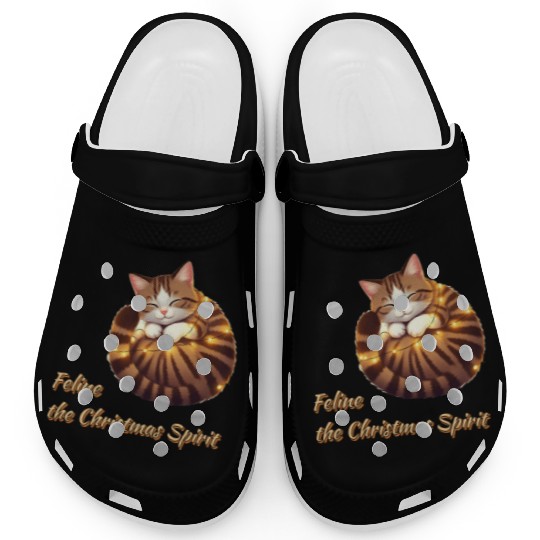 Feline Christmas Spirit Clogs