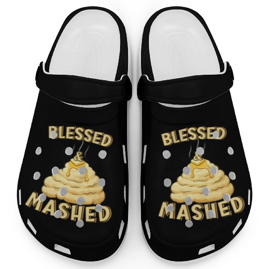 Blessed & Mashed - A Punny Thanksgiving Design Clogs