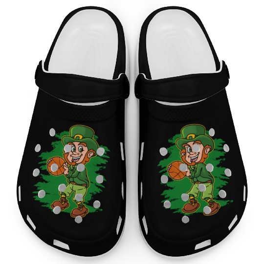 Basket Baller St Patricks Day Basketball Clogs