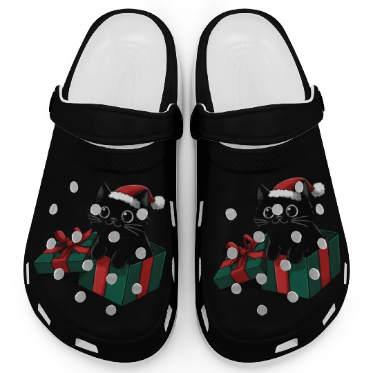 Christmas Gift Cat Clogs
