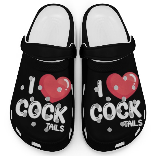 Funny I Love Cocktails 2 Clogs