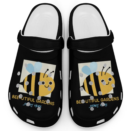 Bee-utiful Gardens Start Here Bee Gardening Clogs