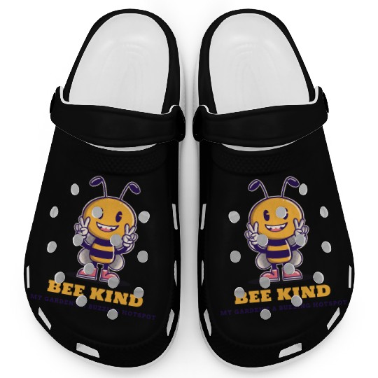 Bee Kind: My Garden’s a Buzzing Hotspot Bee Garden Clogs