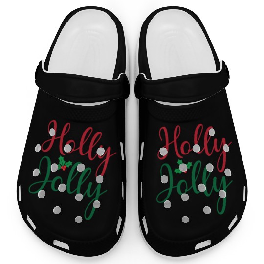 Christmas Holly Jolly Sticker Clogs