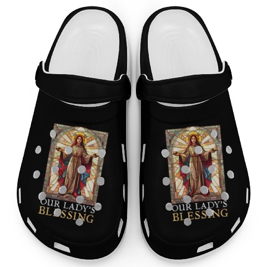 Virgin Mary Our Lady'S Blessing Clogs