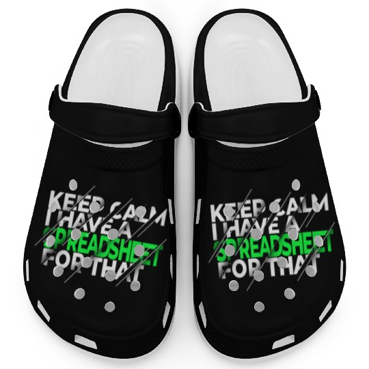 Funny Excel Spreadsheets Lover 3 Clogs