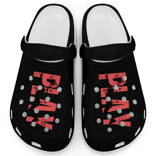 Play Tennis female coral Clogs