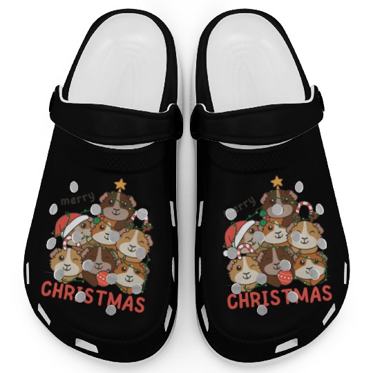 Guinea Pig Christmas Tree Merry Christmas Clogs