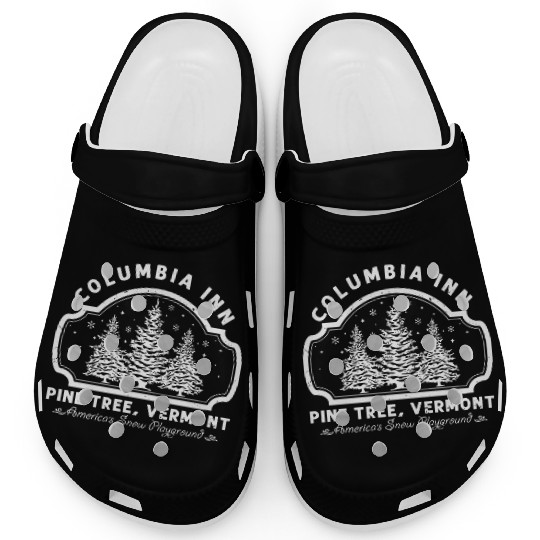 Columbia Inn Pine Tree Vermont White Christmas Clogs