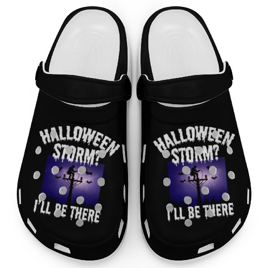 Halloween Storm? I’ll Be There – Lineman Halloween Clogs