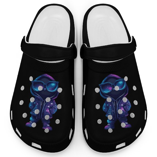 Cool Neon Hooded Character Clogs