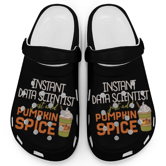 Data Scientist Thanksgiving Pumpkin Spice Clogs