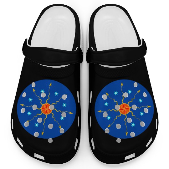 Sun, Stars and Space Circle Clogs
