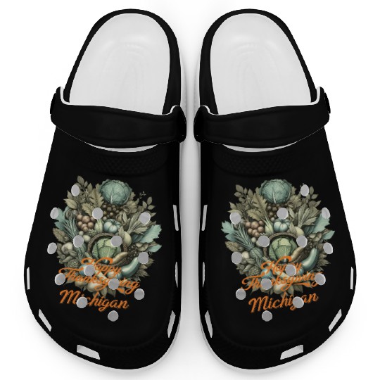 Michigan Thanksgiving vegan feast Clogs