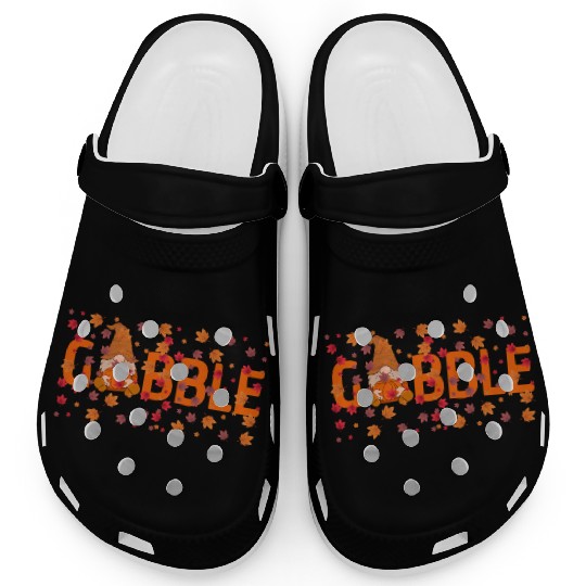 GOBBLE TURKEY PODIATRIST FUNNY THANKSGIVING Clogs