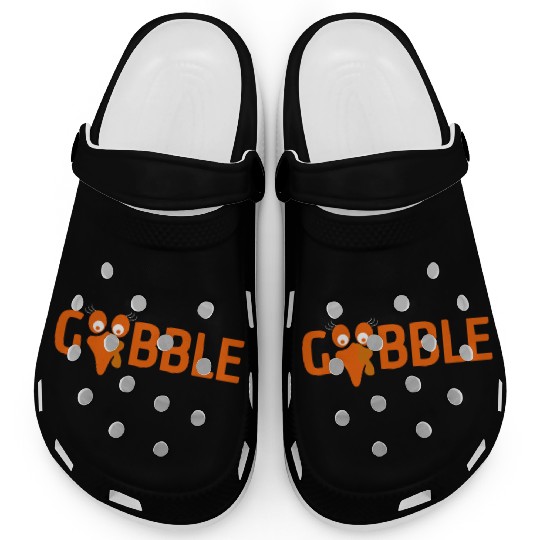 GOBBLE TURKEY PODIATRIST FUNNY THANKSGIVING Clogs