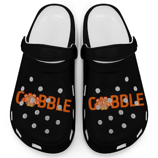 GOBBLE TURKEY PODIATRIST FUNNY THANKSGIVING Clogs