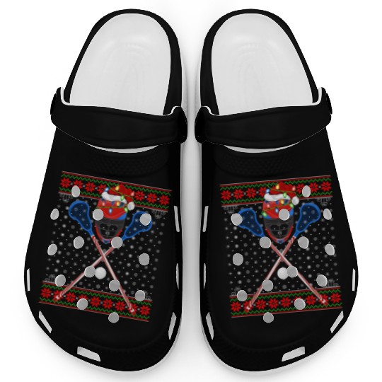 Lacrosse Player Christmas Clogs