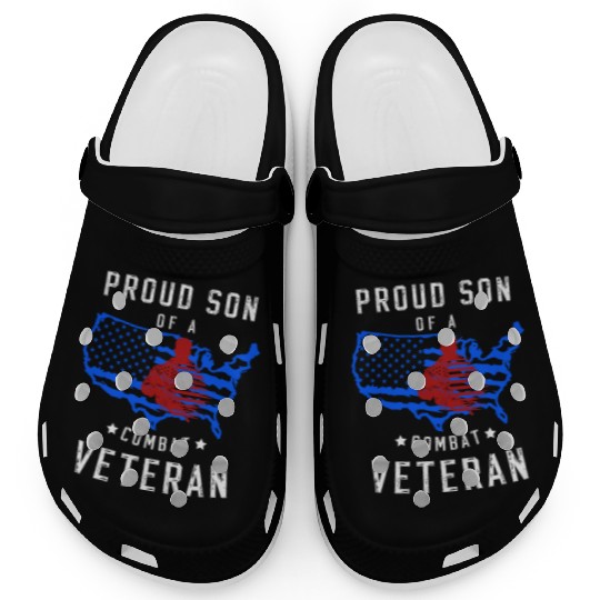 Proud Son of a Combat Veteran - Retro Military Clogs