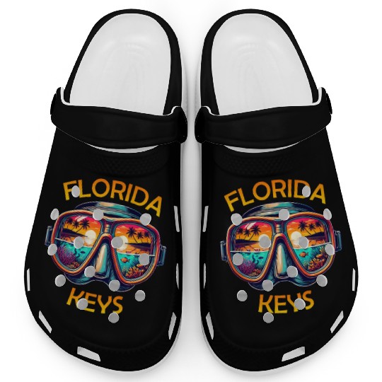 Florida Keys Diving Beach Sunset Clogs