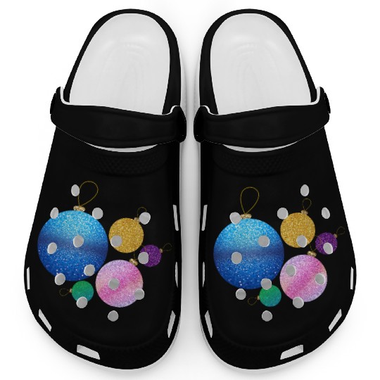 Xmas multicolor glisser balls ornement Clogs