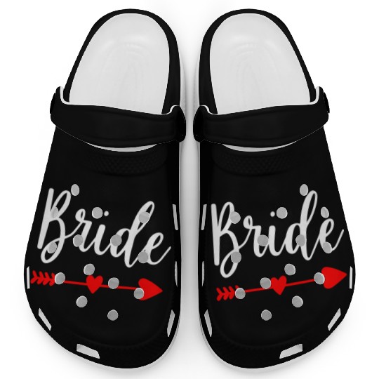 Bride Wedding Engagement Bachelorette Party Clogs