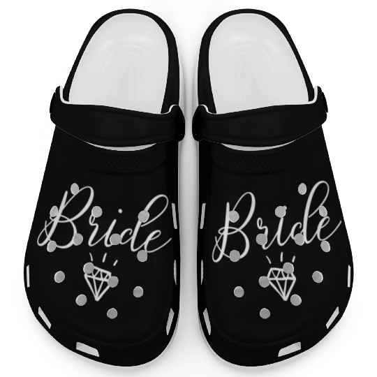 Bride Wedding Engagement Bachelorette Party Clogs