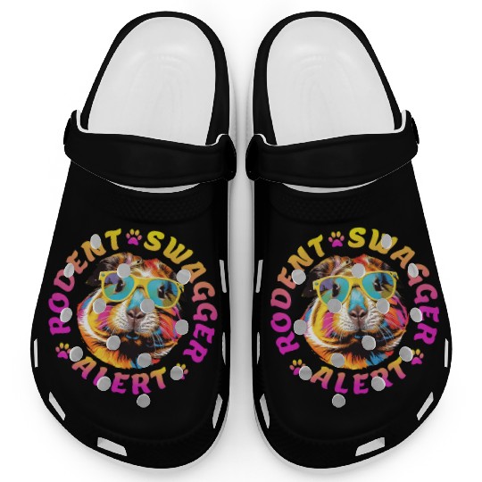 RODENT SWAGGER ALERT - FUNNY GUINEA PIG LOVER GIFT Clogs