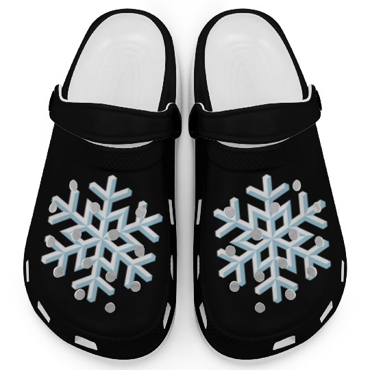 Snowflake 3D (Snow / Snowing / Winter Magic) Clogs