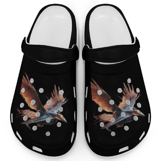 Sky Fighter with Phoenix Wings" Clogs