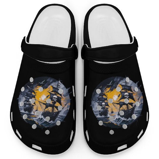 Pirate Boat, Pirates, Captain, Sailing Ship, Clogs