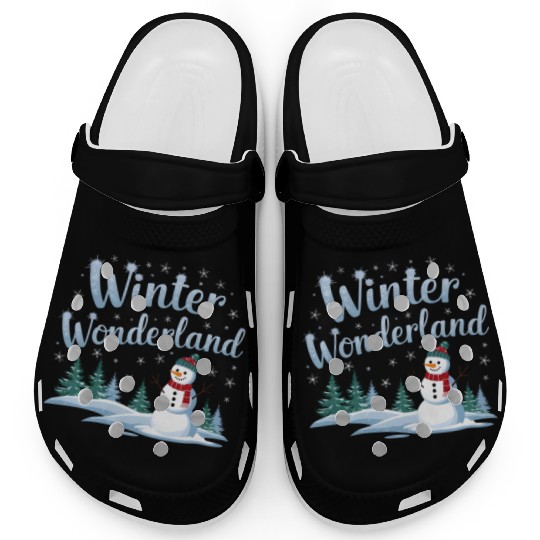 christmas snowman winter wonderland Clogs