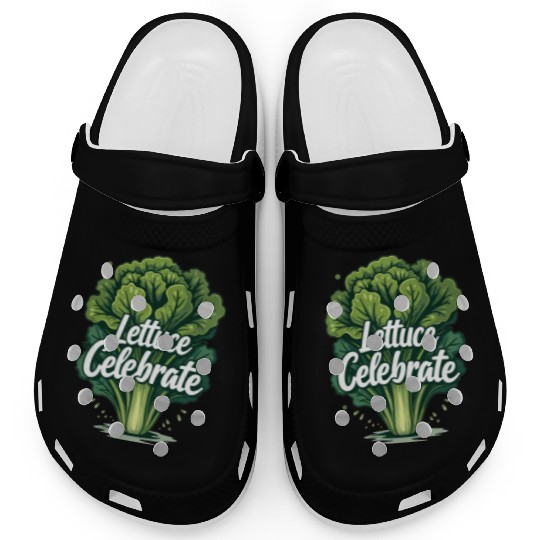 Funny Food Art: Lettuce Romaine Salad for Salad Clogs