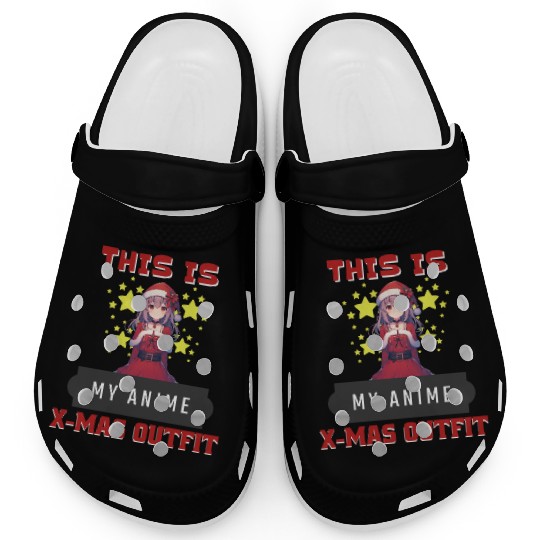 This is my anime x-mas outfit manga santa girl Clogs