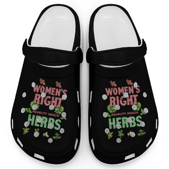 Women's Rights Equality Health Herbs Botanical Clogs