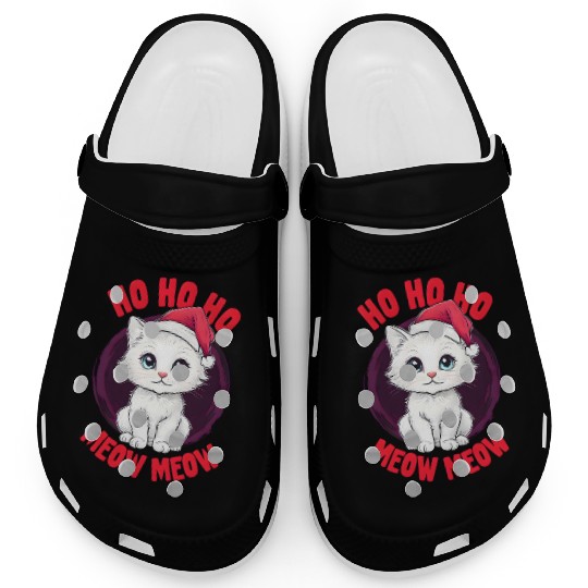 Ho Ho Ho, Meow Meow: Cute Christmas Cat Clogs