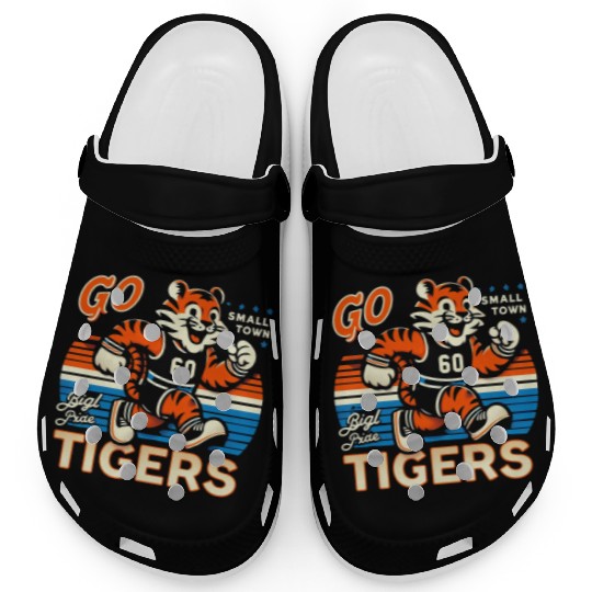 Small Town, Big Pride: Go Tigers! Clogs