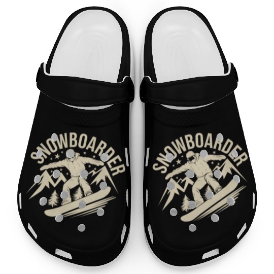 Snowboard Snowboarder Snowboarding Winter Sports Clogs