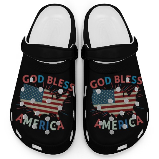 God Bless America Clogs Design
