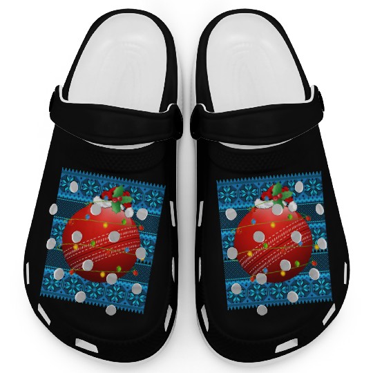Cricket Ball Christmas Lights Clogs