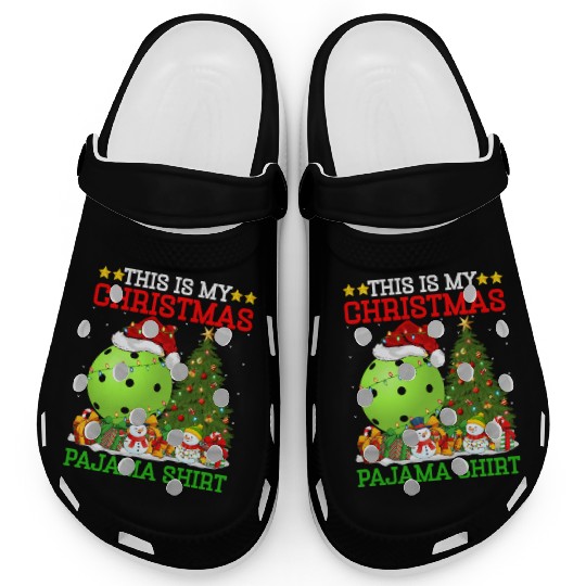 Pickleball Christmas Tree Lights Clogs