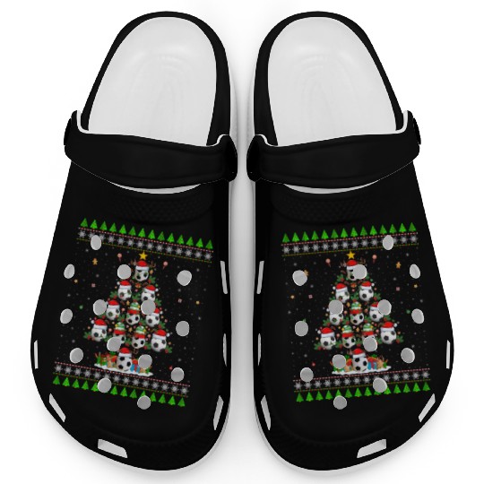 Football Christmas Tree Clogs