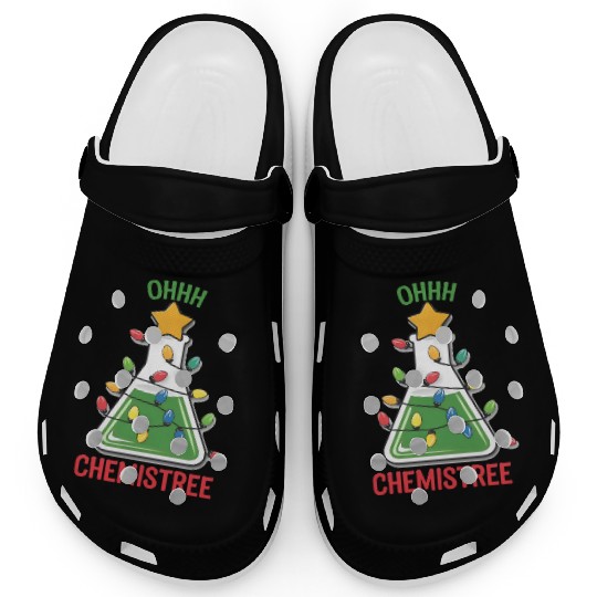 Science Teacher Oh Chemistree Chemistry Christmas Clogs