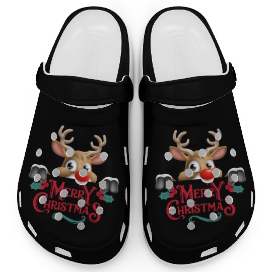 ''Magical Reindeer Christmas Mug'' Clogs
