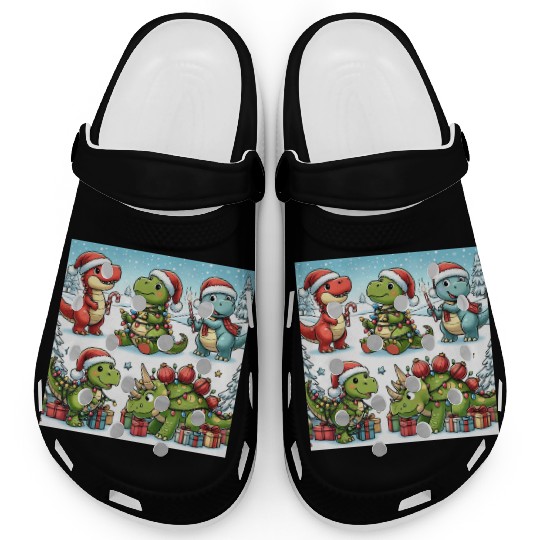 Dinosaurus Christmas , gifts Clogs