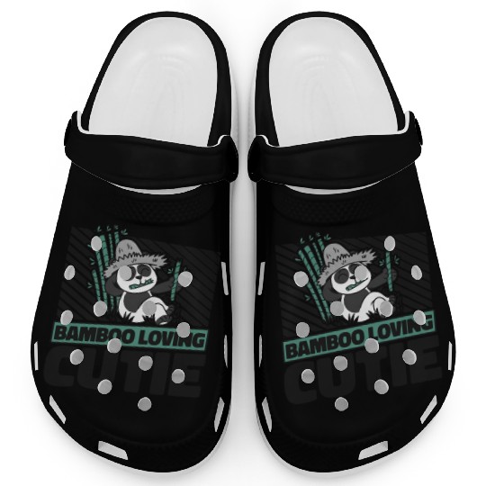 Bamboo Loving Cutie Panda Bear Friend Giant Panda Clogs