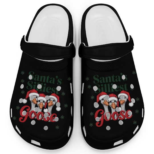 Cute Christmas, Santa Claus Funny Christmas Clogs