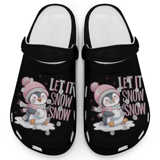 Let It Snow Snow, Christmas Snowman Clogs