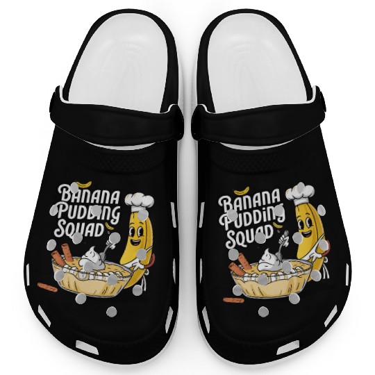 Banana Pudding Squad Lover Cooking Dessert Banana Clogs