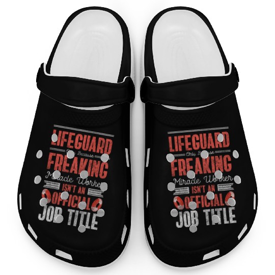 Lifeguards Swimming Pool Lifebuoy Swimming Trunks Clogs